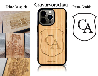 INDIVIDUELL iPhone 13 Pro Max Bambus-Kunststoff